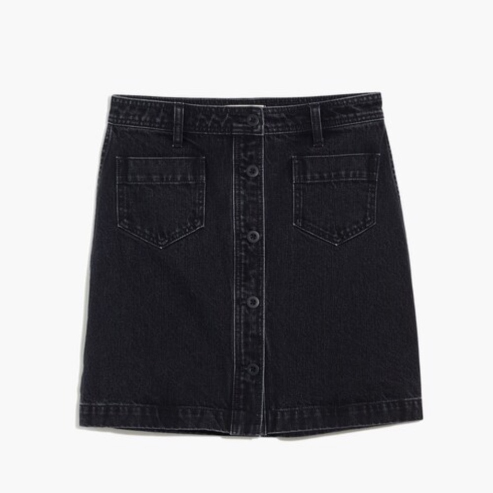 Madewell high waisted denim skirt